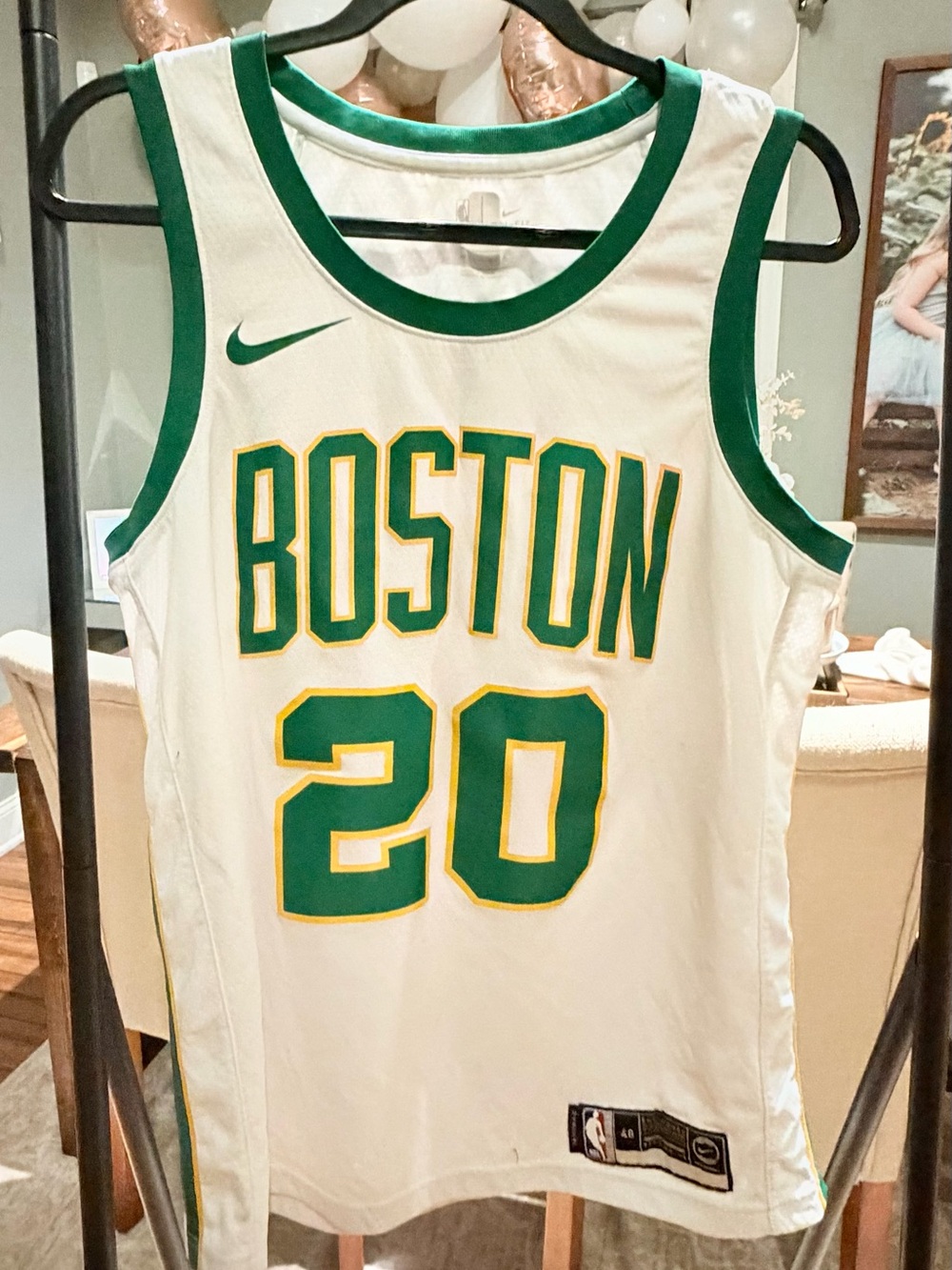 Nike | NBA Dri-Fit Celtics #20 Hayward White & Green Men’s Jersey | Sz L (48)